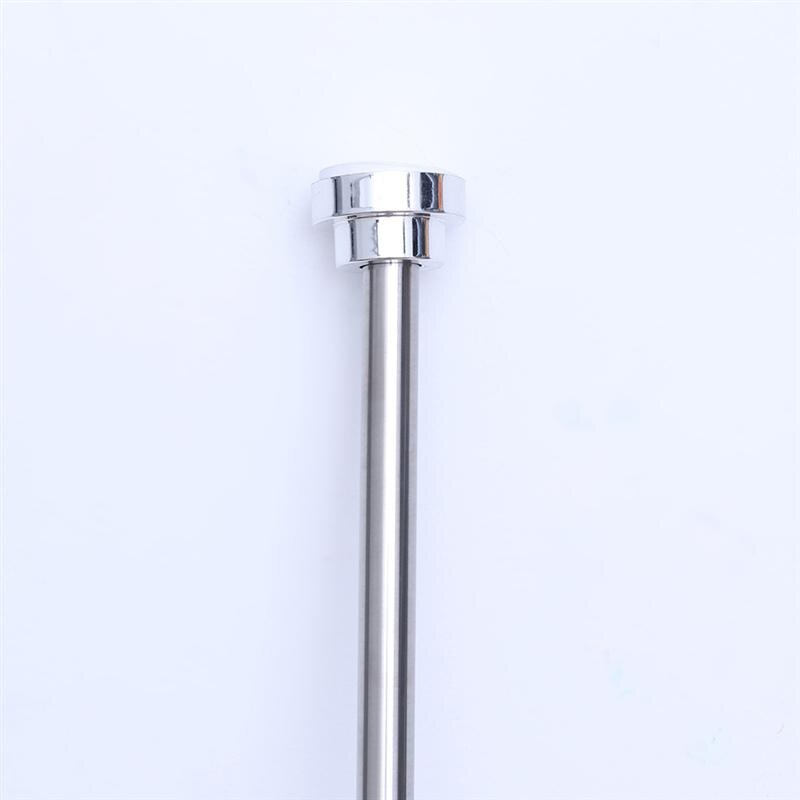 Punch Free Extendable Clothes Drying Pole Stainless Steel Shower Curtain Rod Retractable Spring Tension Rod for Bathroom