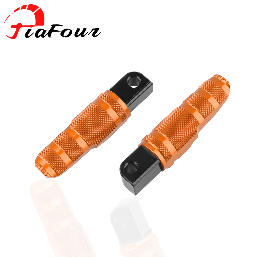 FIT For GSX-R1000 GLADIUS 400 GIXXER GW250 DR 250 300 XCR300 Accessories Rear Passengers Footrests Foot Rest Foot Pegs Pedal: Orange