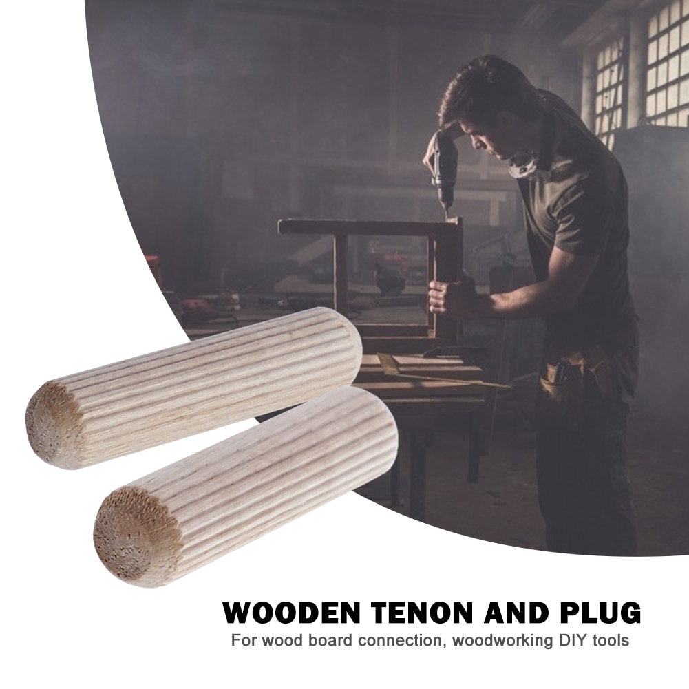 100pcs Wooden Needle Bolt Dowel Pins Round Raft Cork Twill Wood Pin Nails Wedge Wooden Shaft Connector