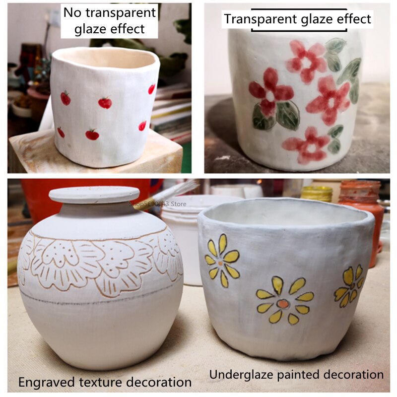 Ceramic Glaze White Matt Glaze Used To Cover Rough Ceramic Blanks Underglaze Painted Ceramics Colored White Base Glaze