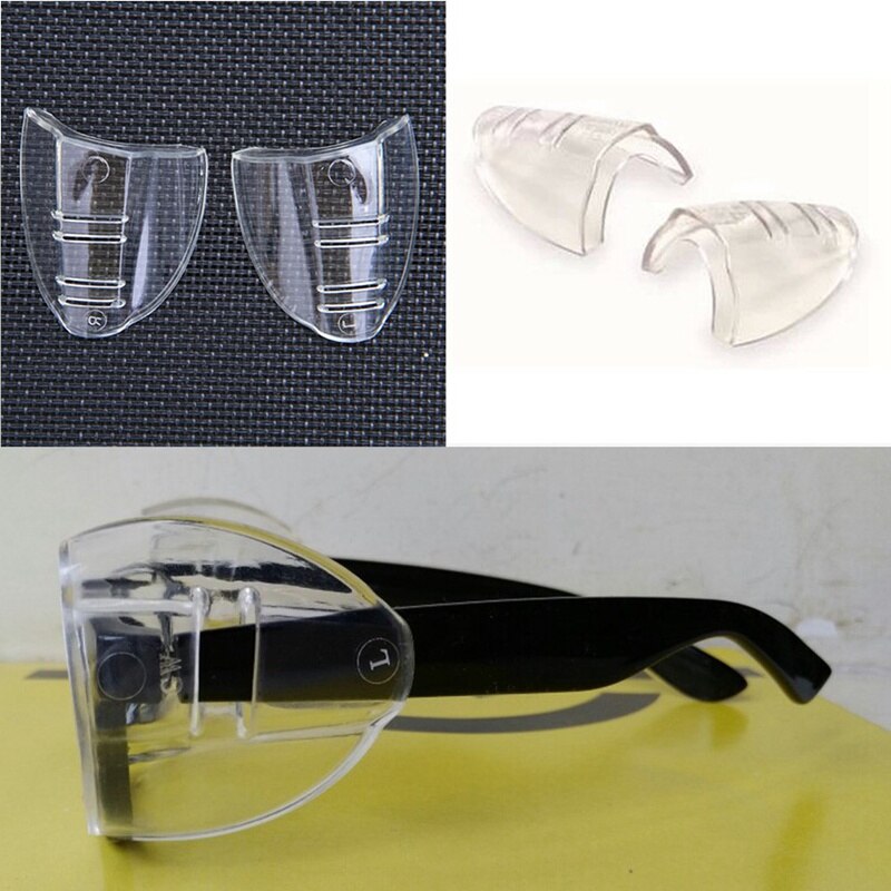 1 par sikkerhedsoptisk universal sideskærm sideskærme briller vinger sikkerhedsglas fleksibel beskyttelsesbrille