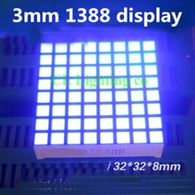 Blue 8x8 digital tube 3mm Square LED Dot Matrix Display 32*32MM Common ANODE LED display