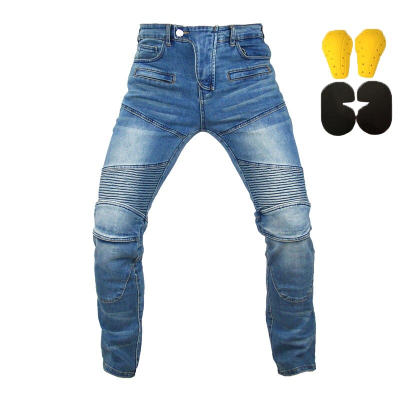 718 motorcykel bukser udendørs motorcykel ride jeans beskyttelsesudstyr beskyttelse motorcykel bukser: 1 / M