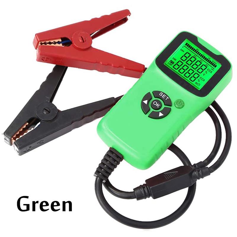 12V Digital Lcd Battery Tester Analyzer For Car Alternator Level Indicator Battery Analyzer Load Tester Automatic Diagnosis: Green