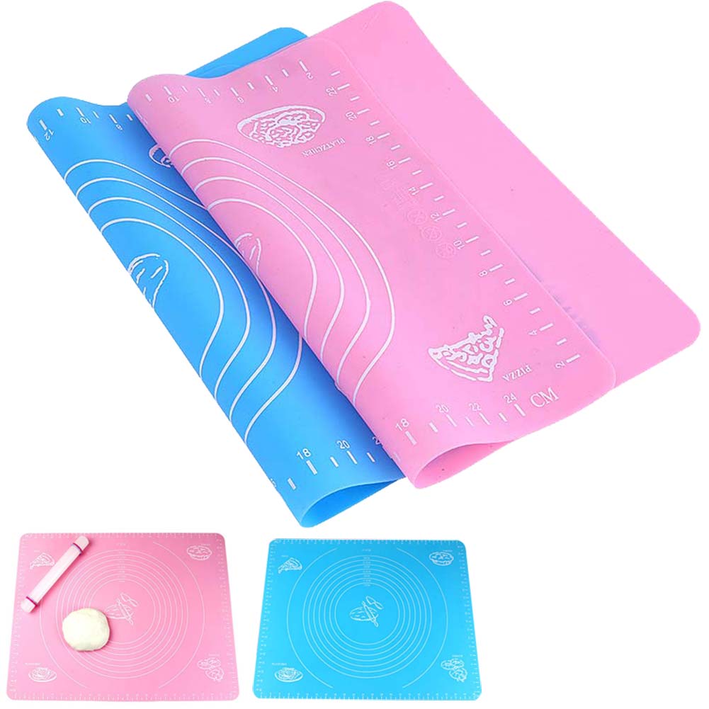 Mat Baking Silicone Baking Cake Dough Fondant Rolling Kneading Mat with Scale Cooking Plate Table Grill Pad Tools DC120