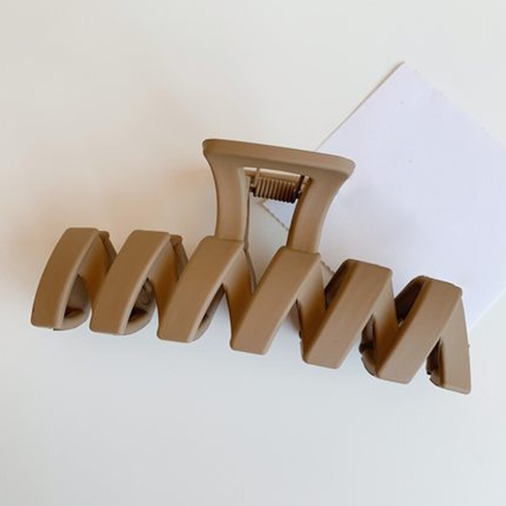 Effen Kleur Klauw Clip Grote Barrette Krab Haar Klauwen Bad Clip Paardenstaart Clip Voor Vrouwen Meisjes Haar Accessoires: 7