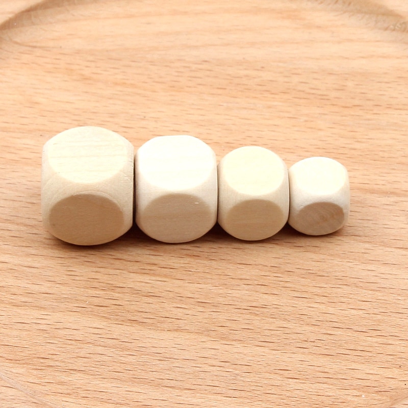 14/16/18mm Solid Blocks Square Wooden DIY Wood Art Crafts Embellishment for Wedding Christmas Home Decoration Woodwork