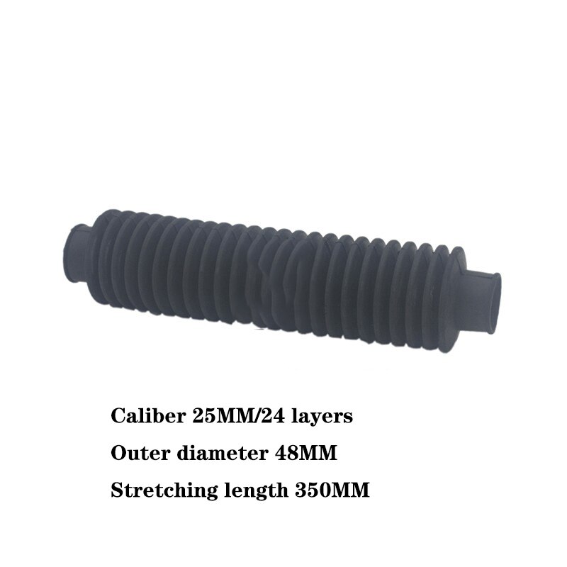 1PC Edge Grinding Machine Screw Protective Sleeve Cleaning Machine Lifting Shaft Dust Sleeve Telescopic Rubber Cover: A