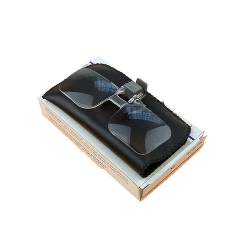 Bril Vergrootglas Opvouwbare Clip Op Loupe Lenzenvloeistof Lens Clear Lens 2X Vergrootglas Bril Vergrootglas Reading Sieraden Tool Een