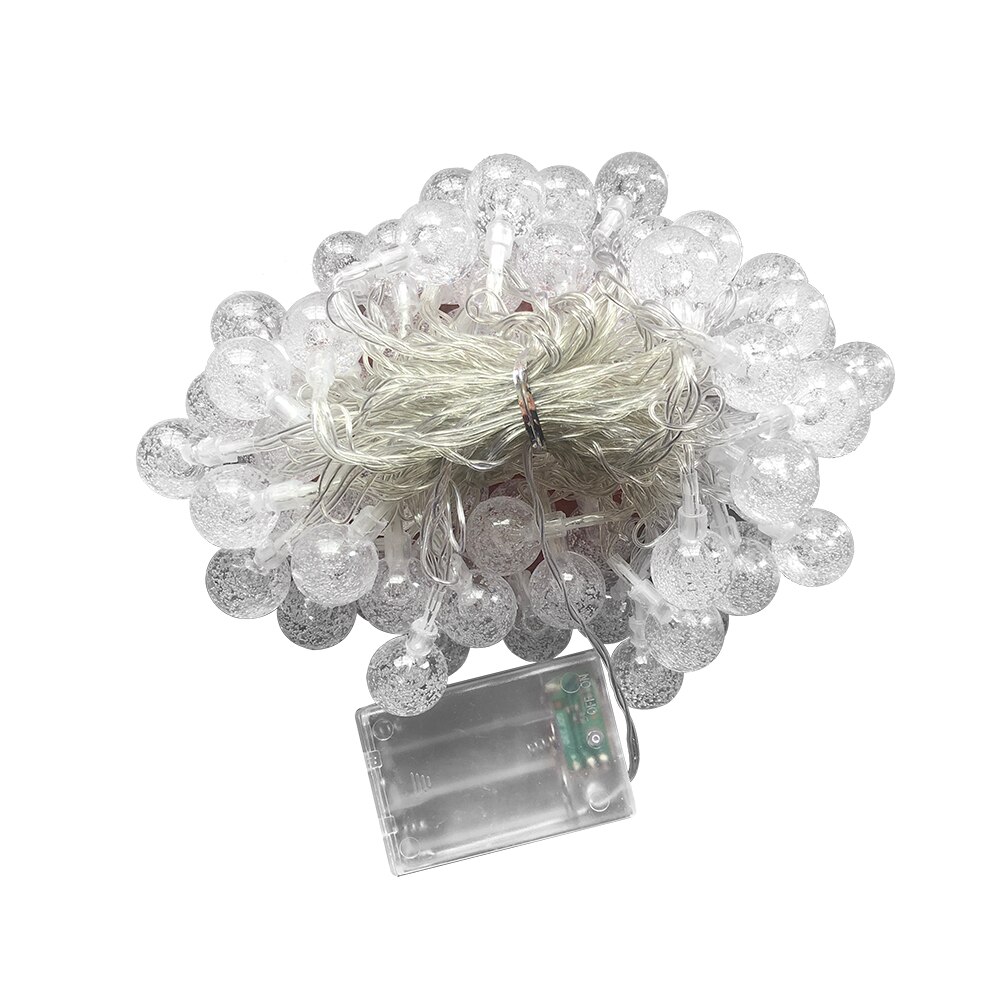 Solar Lamp String LED String Fairy Lights Solar Power Two Functions Garlands Garden Christmas Decor Light For Outdoor: 1.5m Battery Type