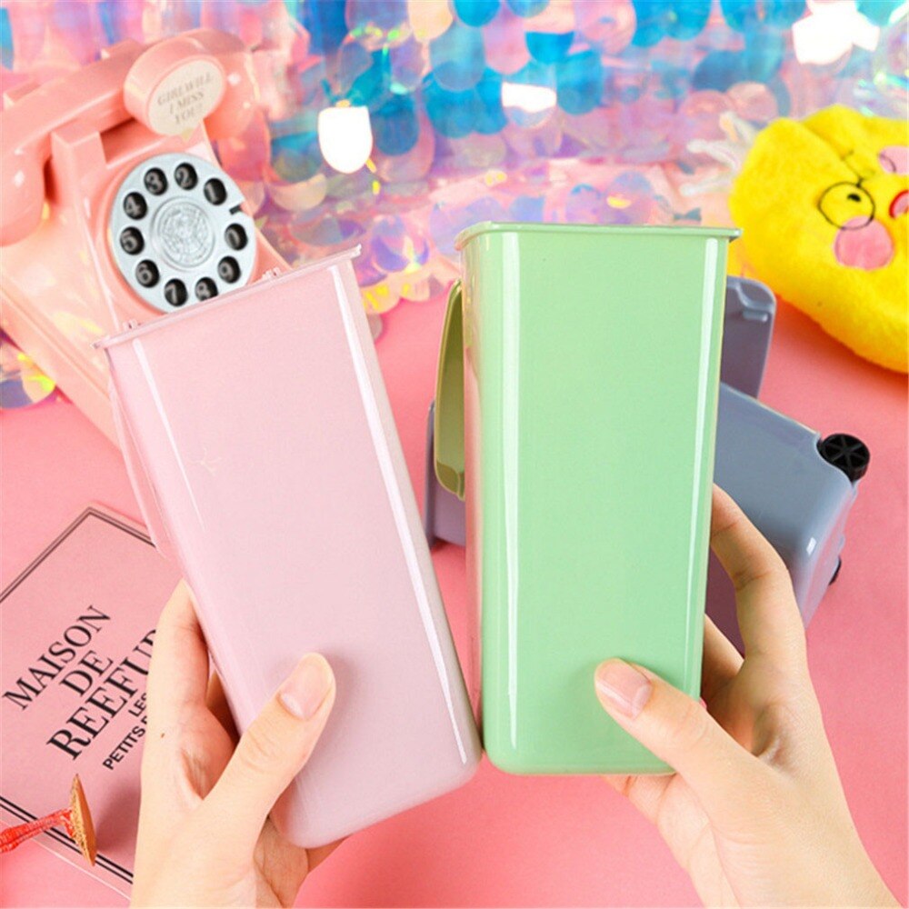 Mini filet poubelle forme porte-stylo en plastique papier paniers Tube barils pour enfant accessoires de bureau Prullenbak
