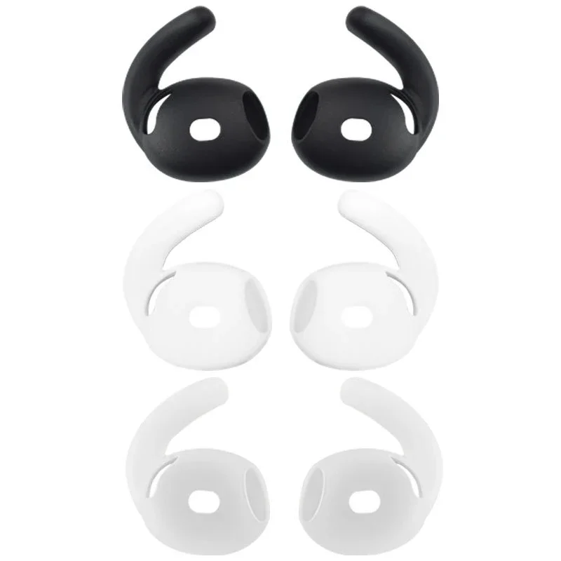 Soft Silicone in-Ear Eartips for Apple Airpods 4 Protector Earphone Case Earpad with Anti-slip Earhook for AirPods 4 Accessories: 2XS / Dim Gray