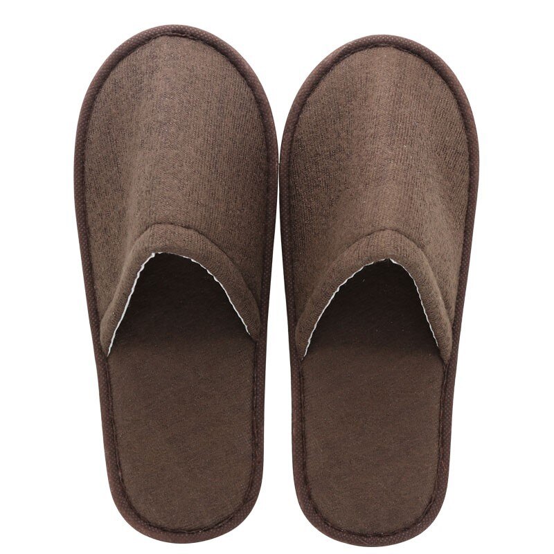 Zapatillas de interior desechables Unisex, calzado informal de Spa para viaje en Hotel o en casa, zapatillas antideslizantes de tela de algodón para hombre y mujer