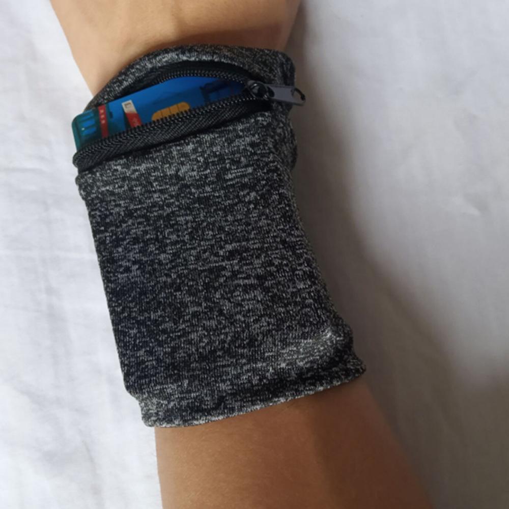 Håndled pung pose løbesport armbånd taske til  mp3 nøglekort opbevaringstaske etui badminton basketball armbånd svedbånd