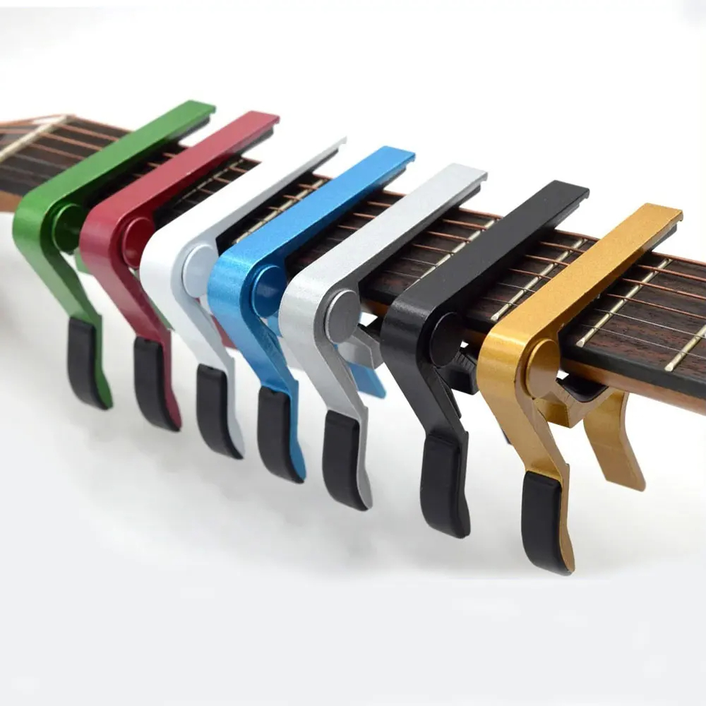 Accesorios de guitarra Capo de aleación de aluminio de , llave de abrazadera de cambio rápido, piezas de guitarra de ajuste de tono clásico acústico