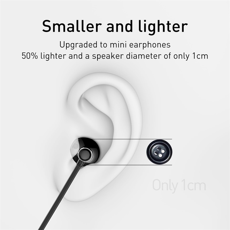 Baseus  s11a bluetooth høretelefoner sport trådløse hovedtelefoner trådløse høretelefoner bluetooth headset til iphone xiaomi 9
