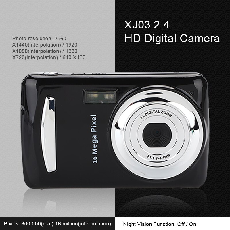 ultra Macchina Fotografica 16MP ultra-chiaro HD Digitale Della Macchina Fotografica DVR 1080P mini Macchina Fotografica di HD Preciso video Macchina Fotografica del Registratore DVR Nero