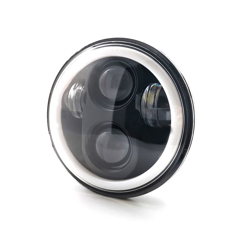 SUPAREE 5-3/4" 5.75 Inch LED Headlight With Halo DRL Turn Signal For