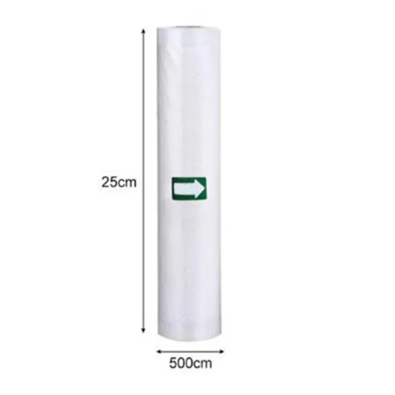 Haushalts-Vakuumbeutel für Lebensmittel, Vakuumierer, Lebensmittel frisch, lange Aufbewahrung, 12 + 15 + 20 + 25 + 30 cm * 500 cm Rollen/Lot Beutel für Vakuumierer: Dark Khaki
