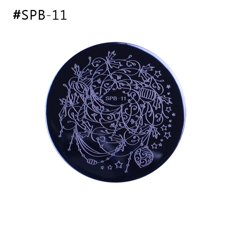 Christmas Nail Stamping Plates Nail Stamp Polish Image Nail Art Image 55mm Stamp Stamping Manicure Template Tools: SPB-11