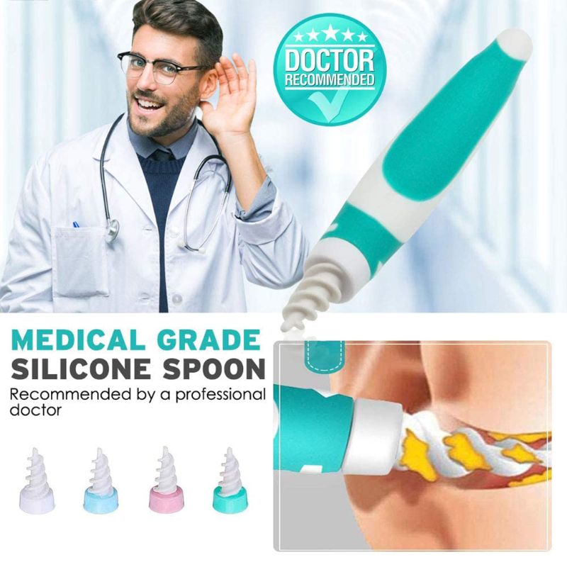Oorreiniger Earpick Oren Wax Remover Spiraal Oorsmeer Met 16 Vervanging Tips Care Tools Te Gebruiken