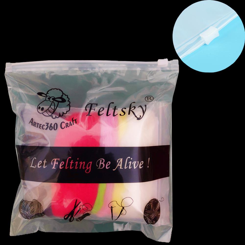 8 Pack Naaldvilten Wol Roving 10G X 8 Kleur Totaal 80G Merino Wol 70S (19 micron) milieuvriendelijke Natuurlijke (NO.13)