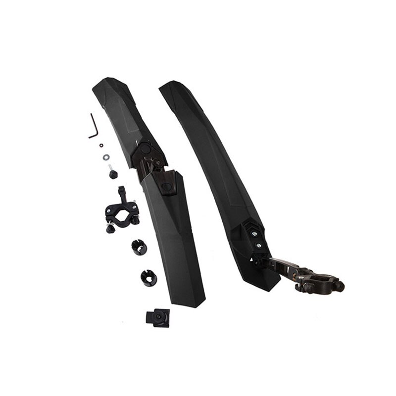 2 st mountainbike fender cykling mtb stänkskydd cykel vingar stänkskydd stänkskärmar för cykel cykel tillbehör delar stänklappar: Svart