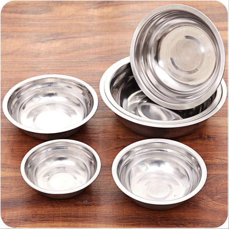 1PCS Dinner Plates Stainless Steel Kitchen Plate Home Supplies Tableware Multifunctional Food Tray Plate Dishes