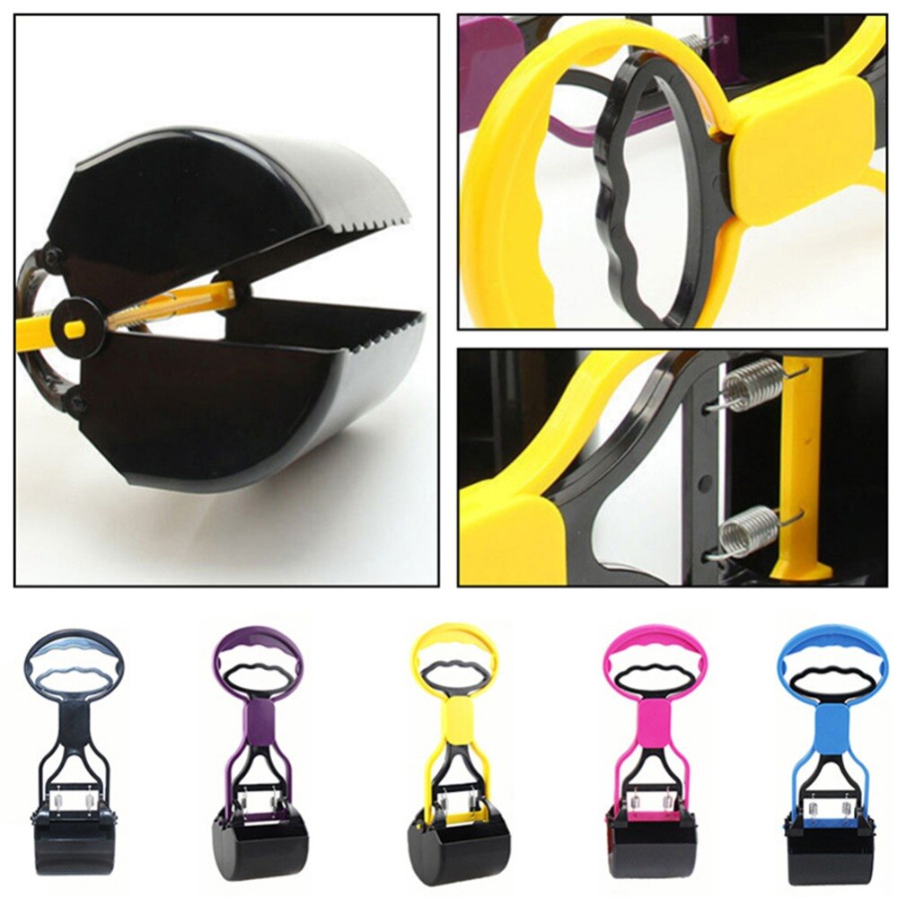 Willekeurige Kleur 1 st Duurzaam Dierbenodigdheden Accessoires Hond Kak Scooper Pickup Clip Yard Schoonmaken Schop Tool #269717