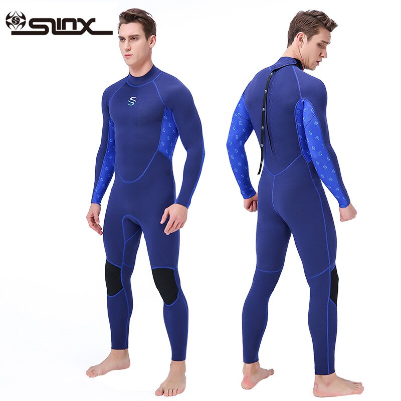 Men&#39;s Diving Suit 2mm Back Zip Full Body Wetsuit Warm UV Protection Swimming Surfing Snorkeling Suit Neoprene