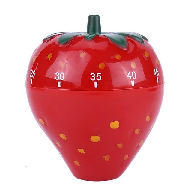 Dessin animé cuisine minuterie 60 minutes compte à rebours Fruit légume forme cuisson minuterie rappel cuisine outils: Strawberry
