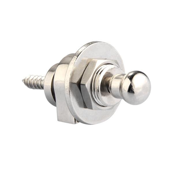 Premium Guitar Strap Locks and Buttons Security Quick Release Straplocks Strap Retainer System Nickel (Pack of 2)