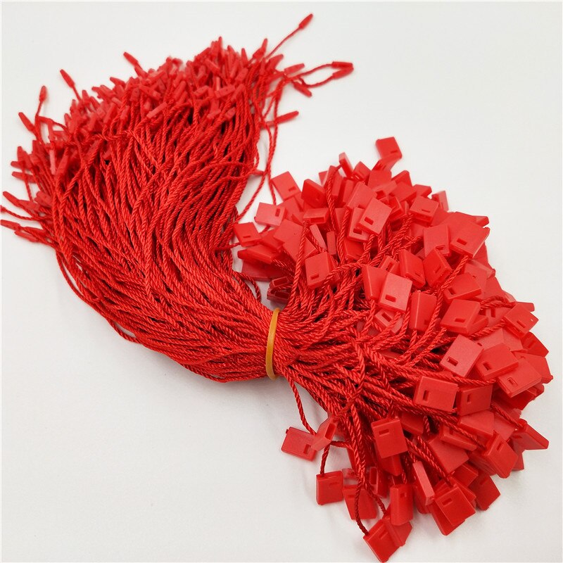 Accessoires de vêtement corde/ligne pour la maison | 200 pièces, accessoires décoratifs à boucle de laçage, bouton de pression suspendu, grain du fil: red