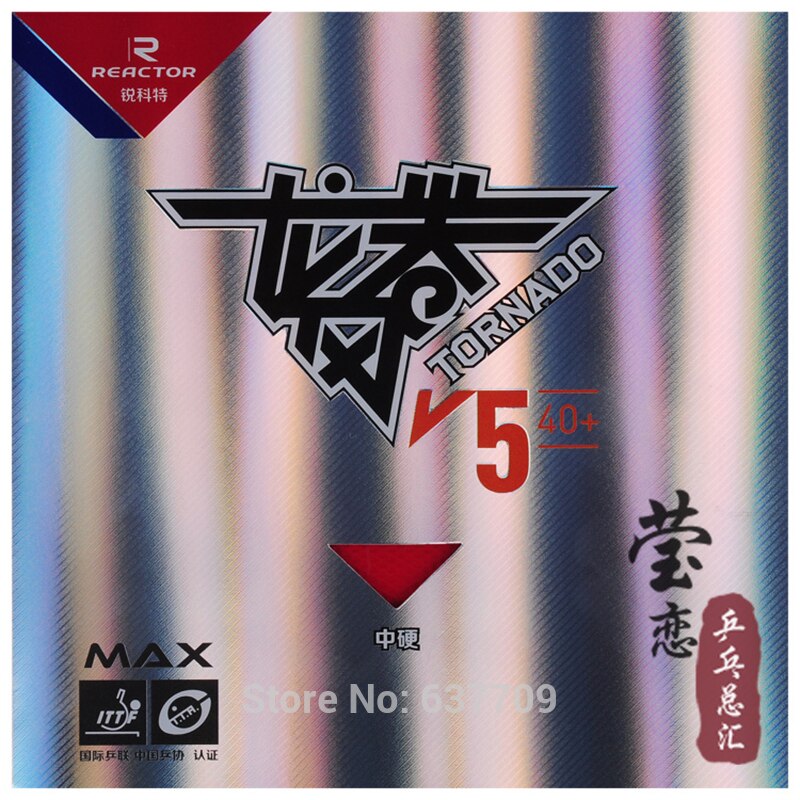 Original Reactor TORNADO V5 table tennis rubber pimples in racquet sports fast attack loop rubbers internal energy rubber