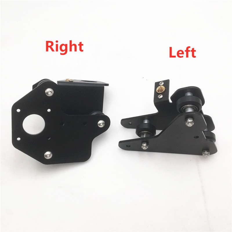 1pcs 3D printer parts CR-10 S4/S5 X axis motor mount bracket right/left X-axis Front/Back Motor mount Plate with wheels T nut