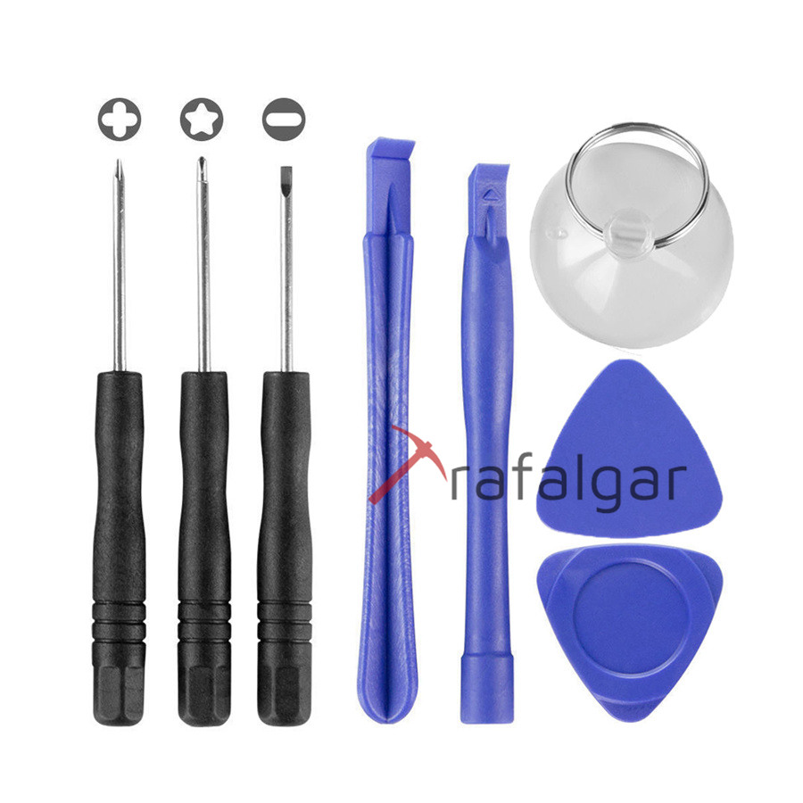 Clear Back Glass Cover Voor Oneplus 7 7T Pro Batterij Back Cover Rear Behuizing Deur Case Vervanging Voor Oneplus 7T Batterij Cover: 8in1-Tools