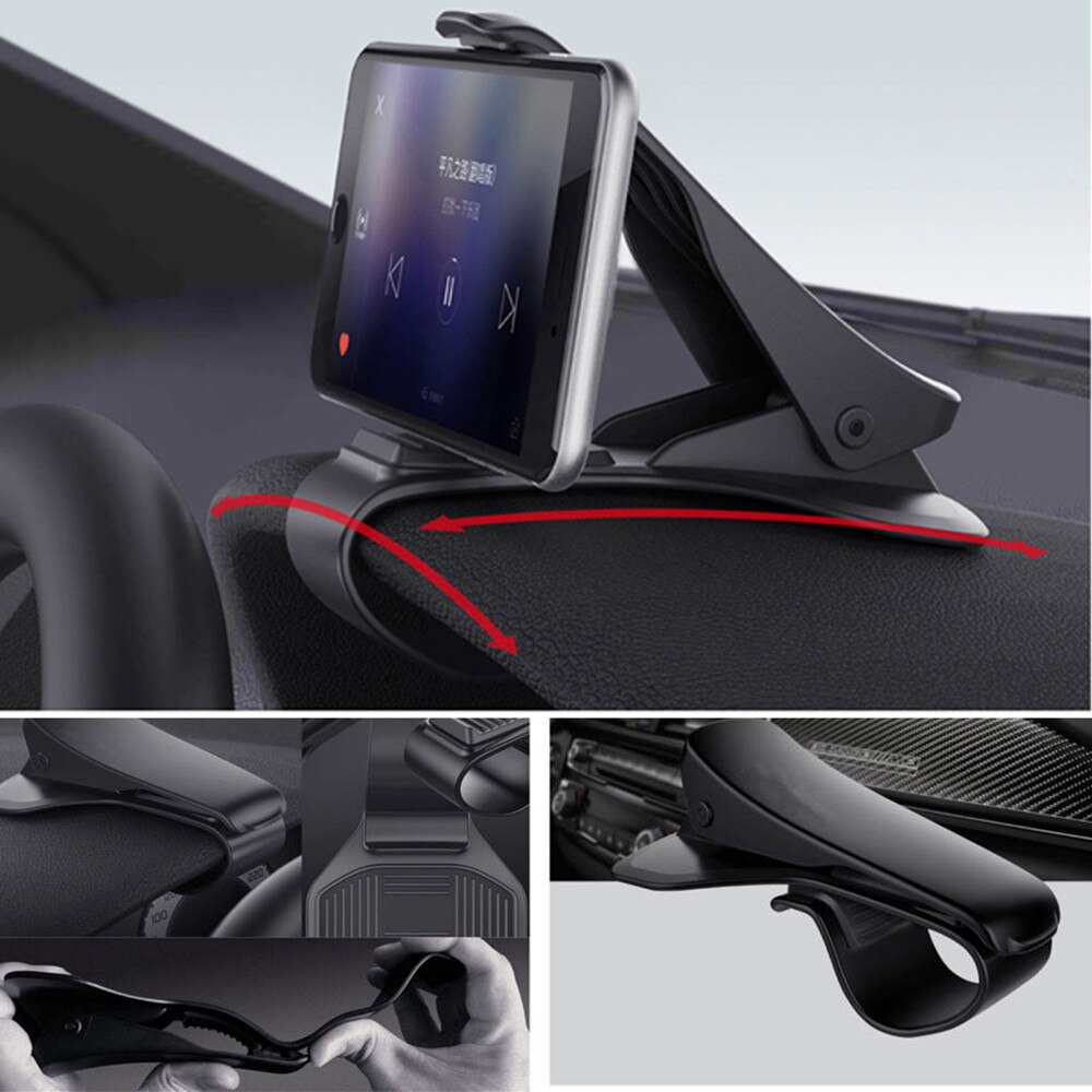 Retro Universal salpicadero de coche teléfono móvil soporte de montaje GPS Soporte de HUD cuna de coche #30
