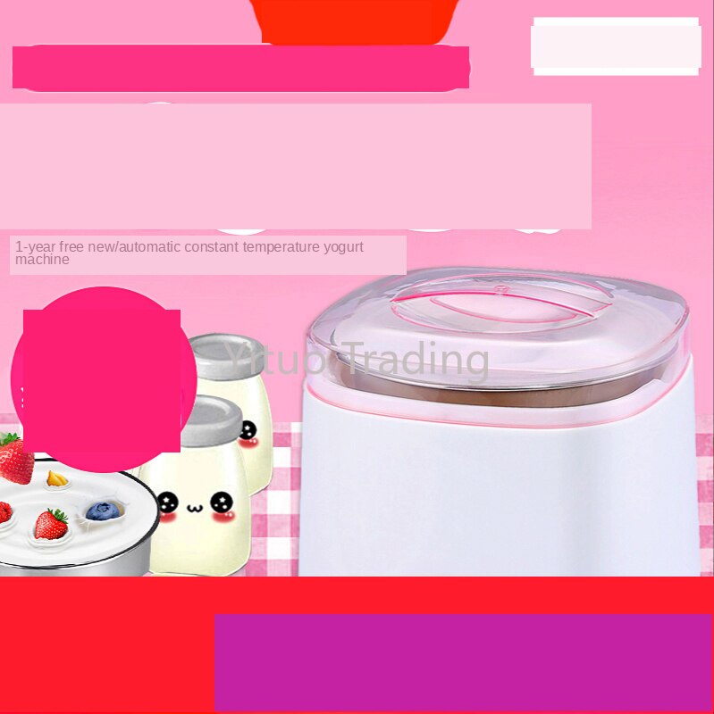 Y-SA11 Mini Joghurt Maschine Haushalt Voll Automatische Edelstahl Liner Teilt Tasse Echten