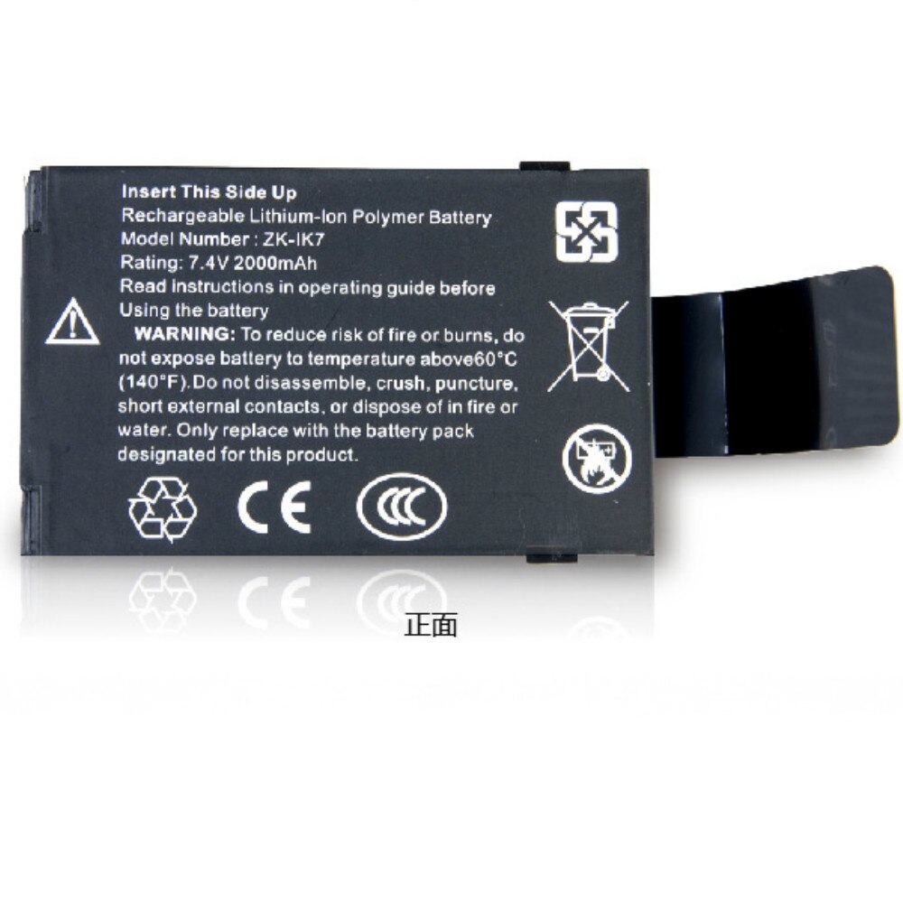 ZKTECO Rechargeable Lithium-ion Polymer Battery Working 4-6 Hours uface202 uface302 In01 In01A iclock700 iclock880 Mubtibio800