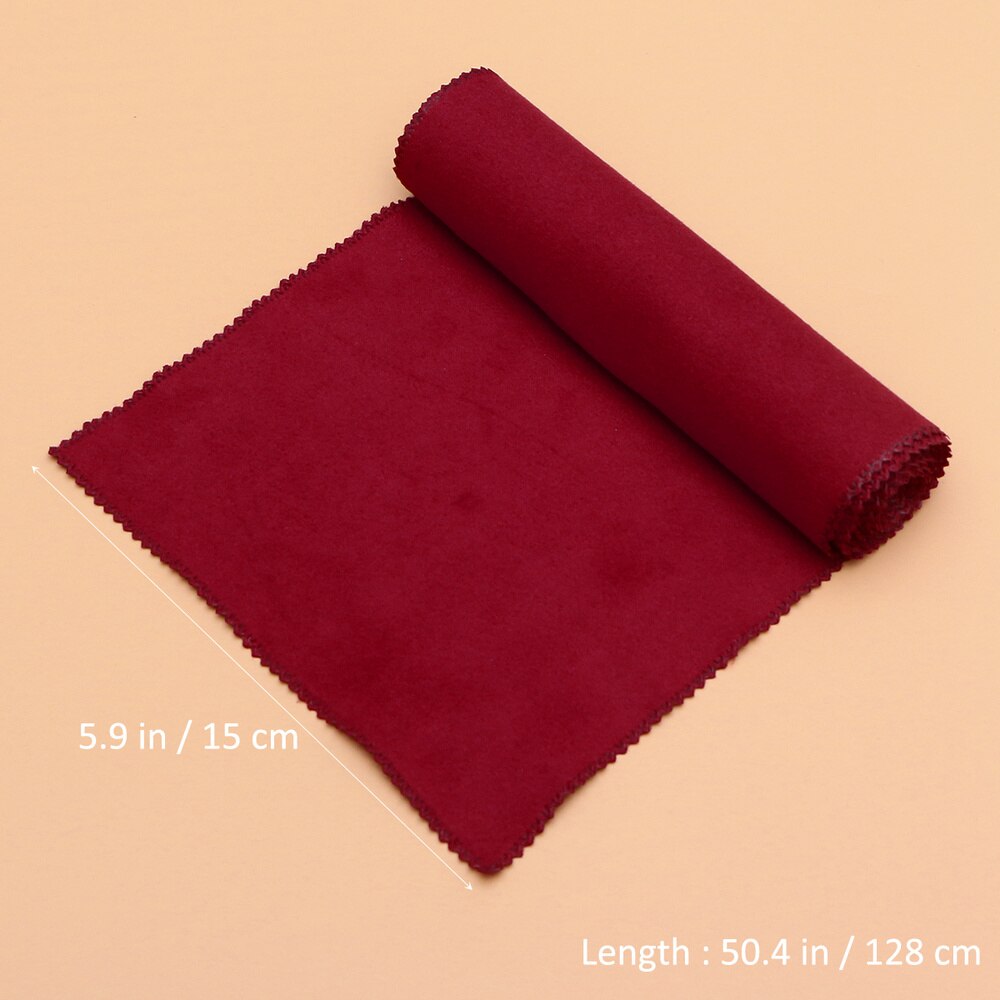 128*15CM Piano clavier cache-poussière clé couverture tissu (rouge)