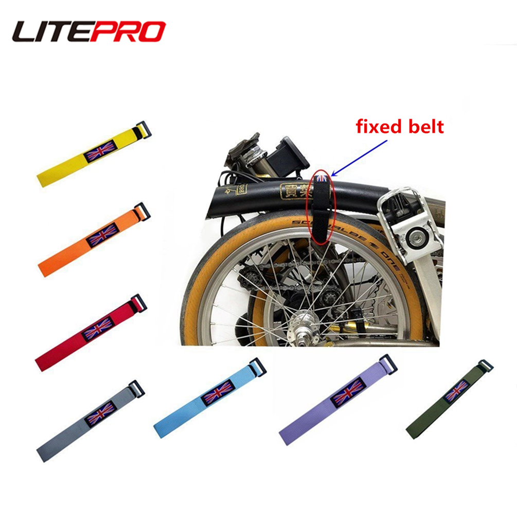 Cinghie per bici pieghevoli Literpro Cintura fissa per fasciatura anti-fragmentazione per bicicletta Brompton