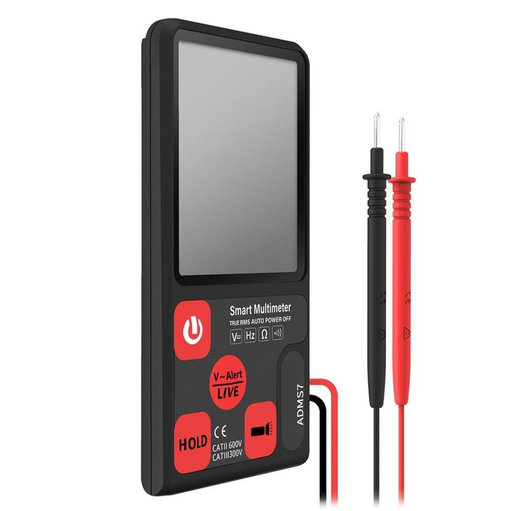 ADMS7 ADMS9 Digital Multimeter 3.5'' Large LCD Digital Smart Voltmeter 3-Line Display TRMS 6000 Counts DMM with Analog Bargraph