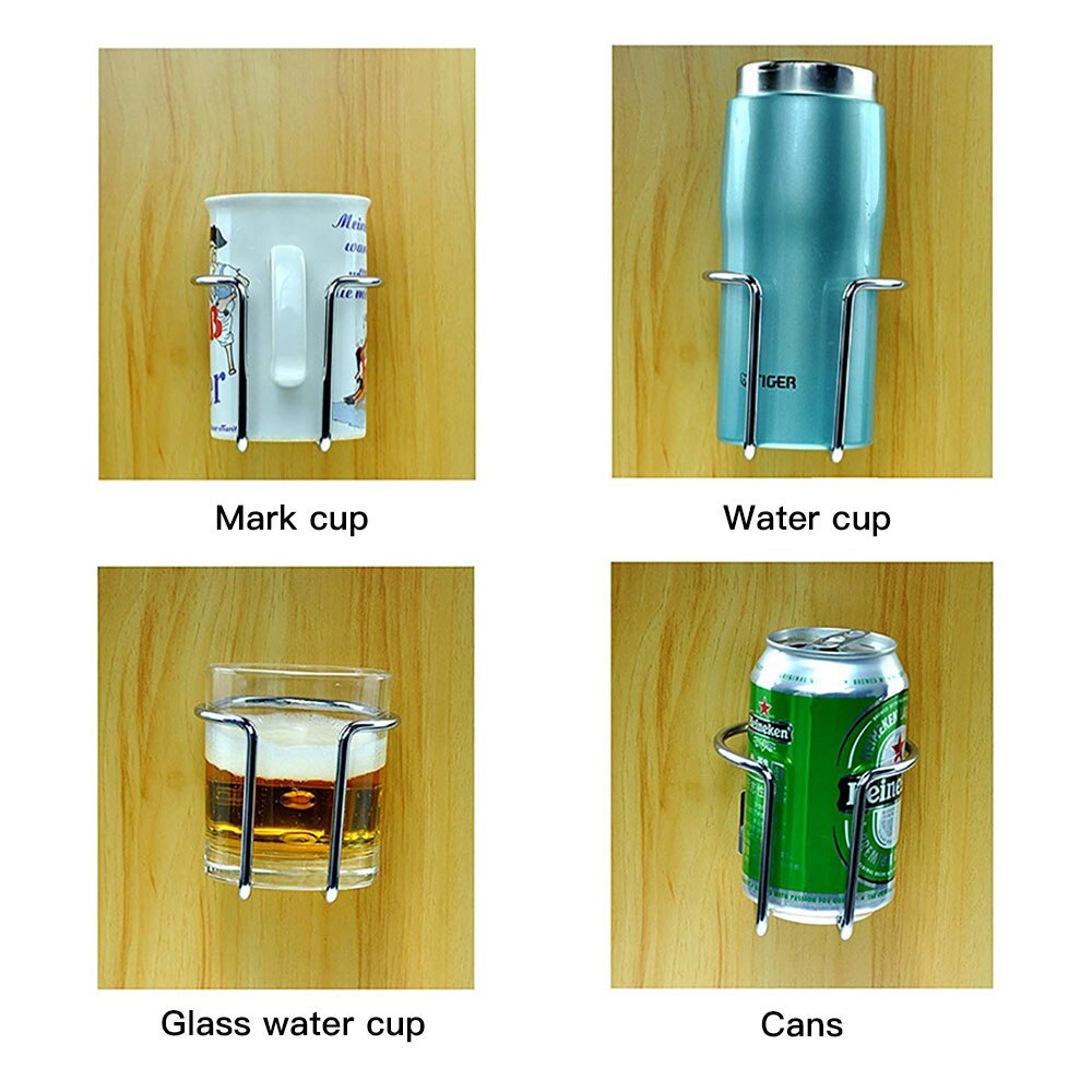 Stainless Steel Drink Bottle Can Cup Holder Boat Marine Yacht Truck Caravan Camper Van Ring Motorbike Cup Rack Vehicle Coasters