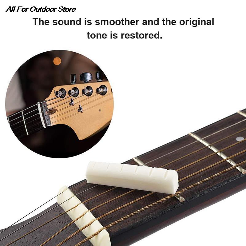 String Gitaar Bone Gitaar Bridge Pins Zadel Nut Ivoor Akoestische Gitaar Bridge Pin Vee Lp Staartstuk Tremolo
