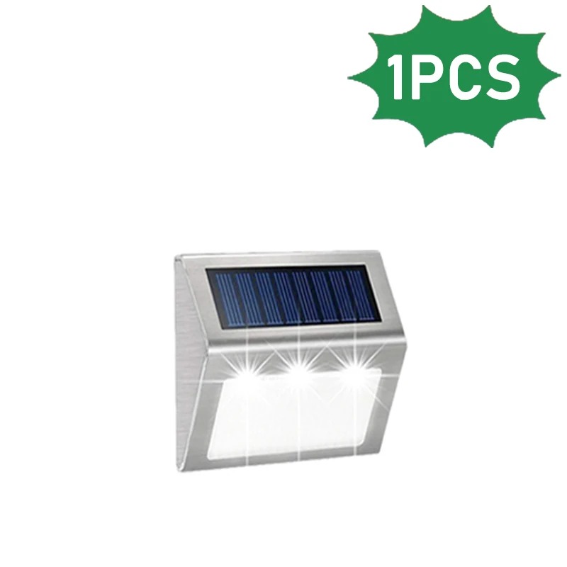 1 ~ 10 stks Solar Trapverlichting Waterdicht Yard Garden Light voor Buiten Patio Rvs Solar Lamp Outdoor Hek Decor: Blauw / 6-10W