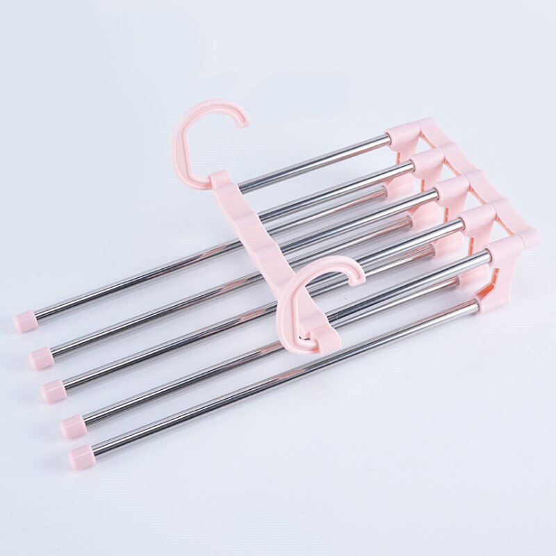Opvouwbare Broek Rack Planken Multifunctionele Broek Hangers Ruimtebesparend Multi Broek Hanger: 4