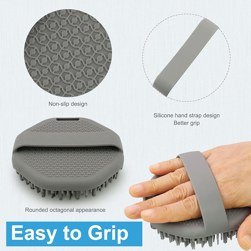 Siliconen Body Scrubber Exfoliërende Body Wash Scrubbers Exfoliator Douche Body Brush voor effectief douchen Peeling