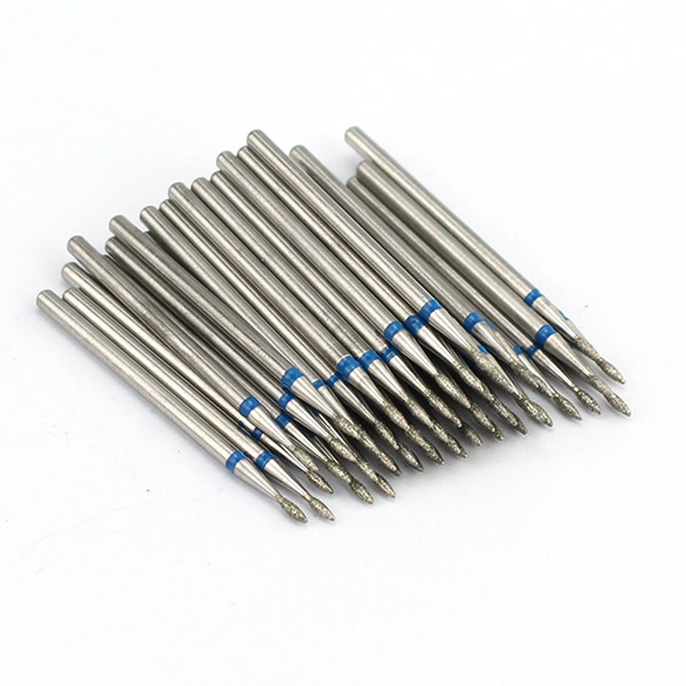 Ponceuse électrique pour ongles, jeu de mèches diamantées, fraise pour manucure, cuticules, accessoire pour Nail Art, 50pcs