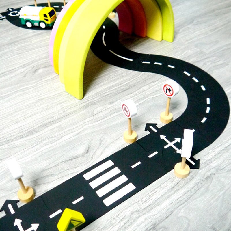 DIY PVC Puzzles Track Play Set Road Car Track Baby Puzzle Game Mat Floor Carpet Educational Learning Toys Nordic Kids Room Decor