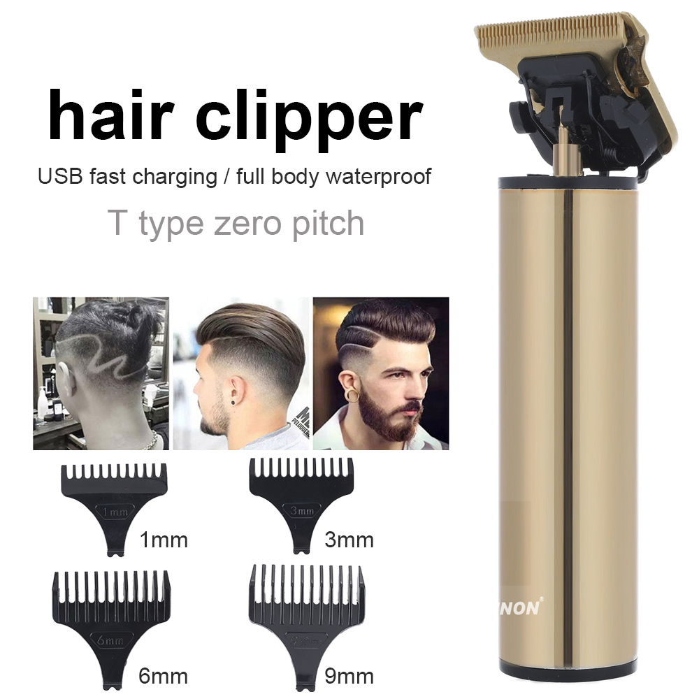 Oplaadbare Tondeuse Kapper Kapsel Cutter Maaier Snijmachine Scheermes Tondeuse Clippers Mannen Baard Trimmer Voor Mannen: style 4 nobox gold